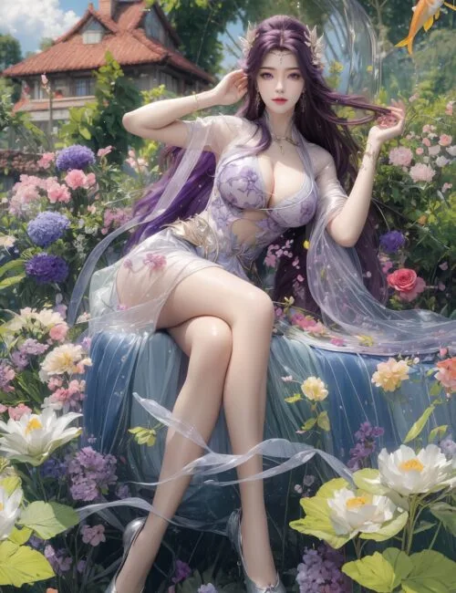 Ảnh 3D Vân Hi AI Nhẹ Nhàng Tình Cảm 147 Ảnh