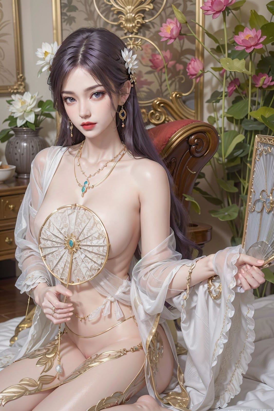 Ảnh 3D AI Vân Hi Phụ Nữ Quý Phái 40 Ảnh<span class=