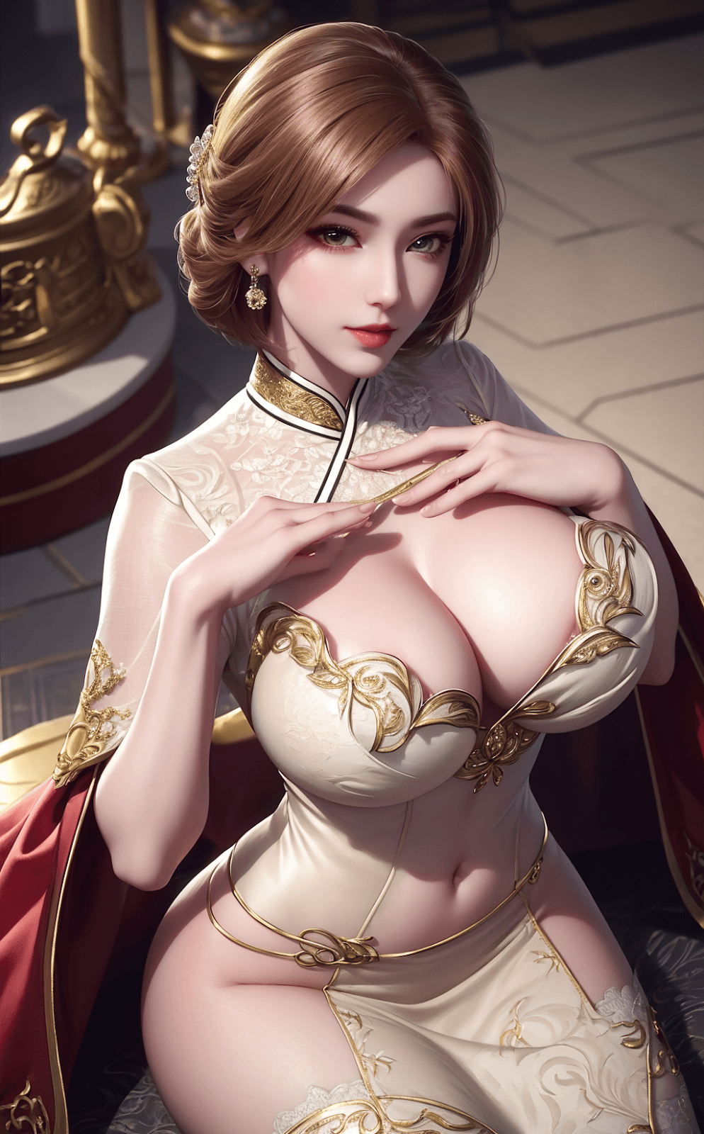 Hồ Liệt Na 胡列娜 Hu Liena Vú To quá cỡ 96 PIC<span class=